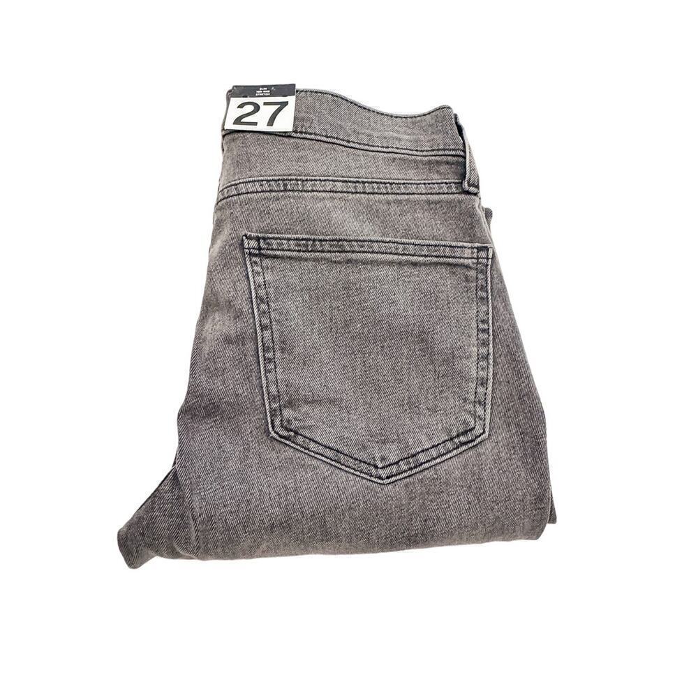 Gap Vintage Slim Mid Rise Denim Jeans Gray Wash Size 4 Short NWT
